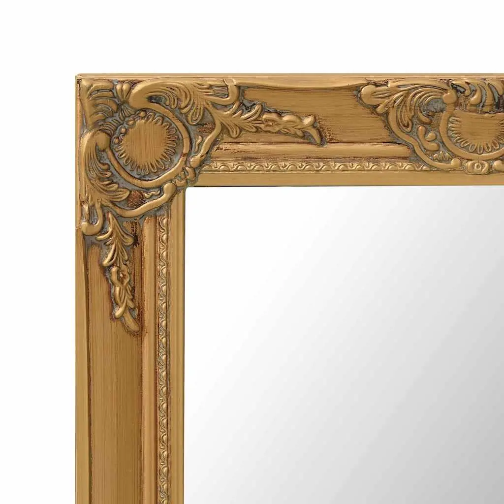 Baroque Wall Mirror 60x40 cm Gold Frame Ornate Home Decor Hanging