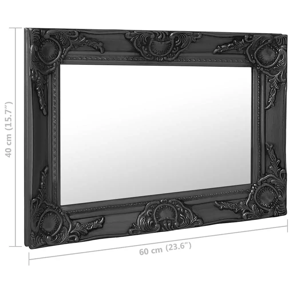 Wall Mirror with Baroque Frame 60x40 cm