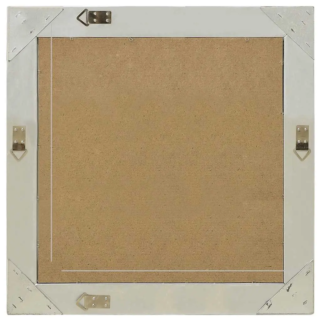Baroque Silver Frame Wall Mirror 60x60 cm
