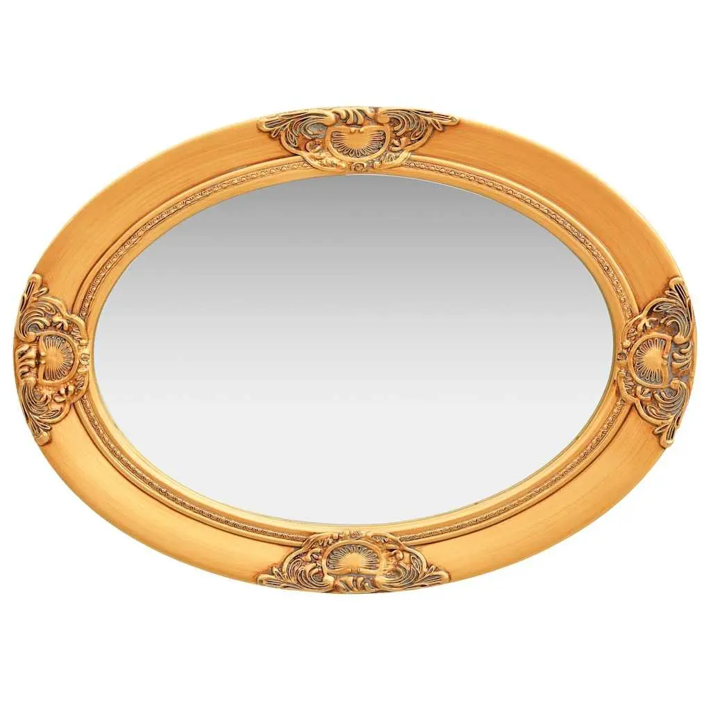 Ornate Decorative Mirror Wooden Frame 50x70cm Gold Baroque Style