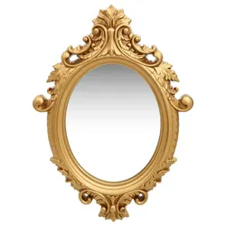 Versatile Gold Ornate Wall Mirror 56x76 cm for Home Use