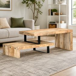 Versatile Two-Piece Coffee Table Set for Any Room
