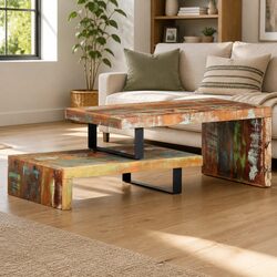Versatile 2 Piece Coffee Table Set for Your Home