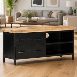 Practical Storage Solution: TV Cabinet in Mango Wood