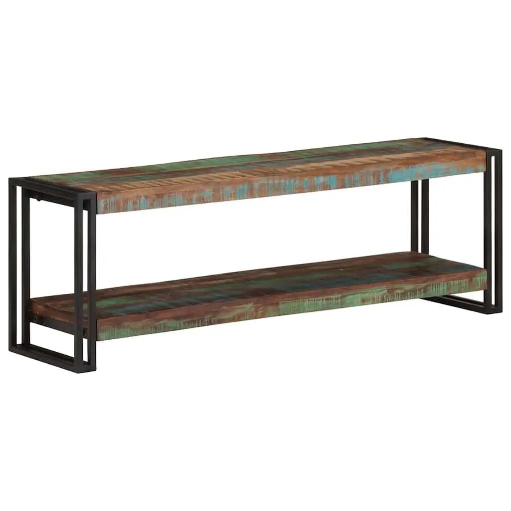 TV Cabinet Solid Reclaimed Wood 120x30x40 cm Brown Industrial