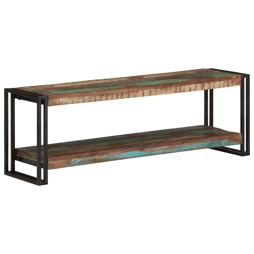 TV Cabinet Solid Reclaimed Wood 120x30x40 cm Brown Industrial
