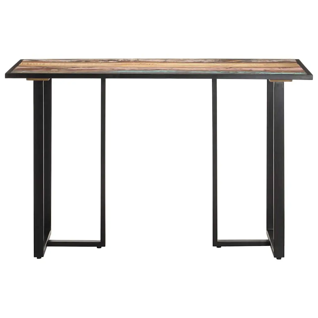 Dining Table Solid Reclaimed Wood 120 cm Multicolour Industrial Style