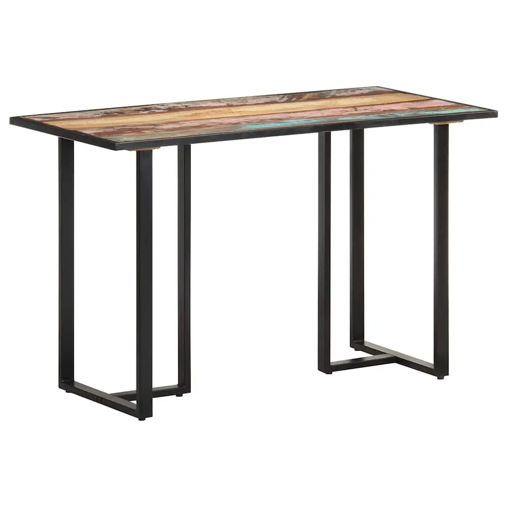 Dining Table Solid Reclaimed Wood 120 cm Multicolour Industrial Style