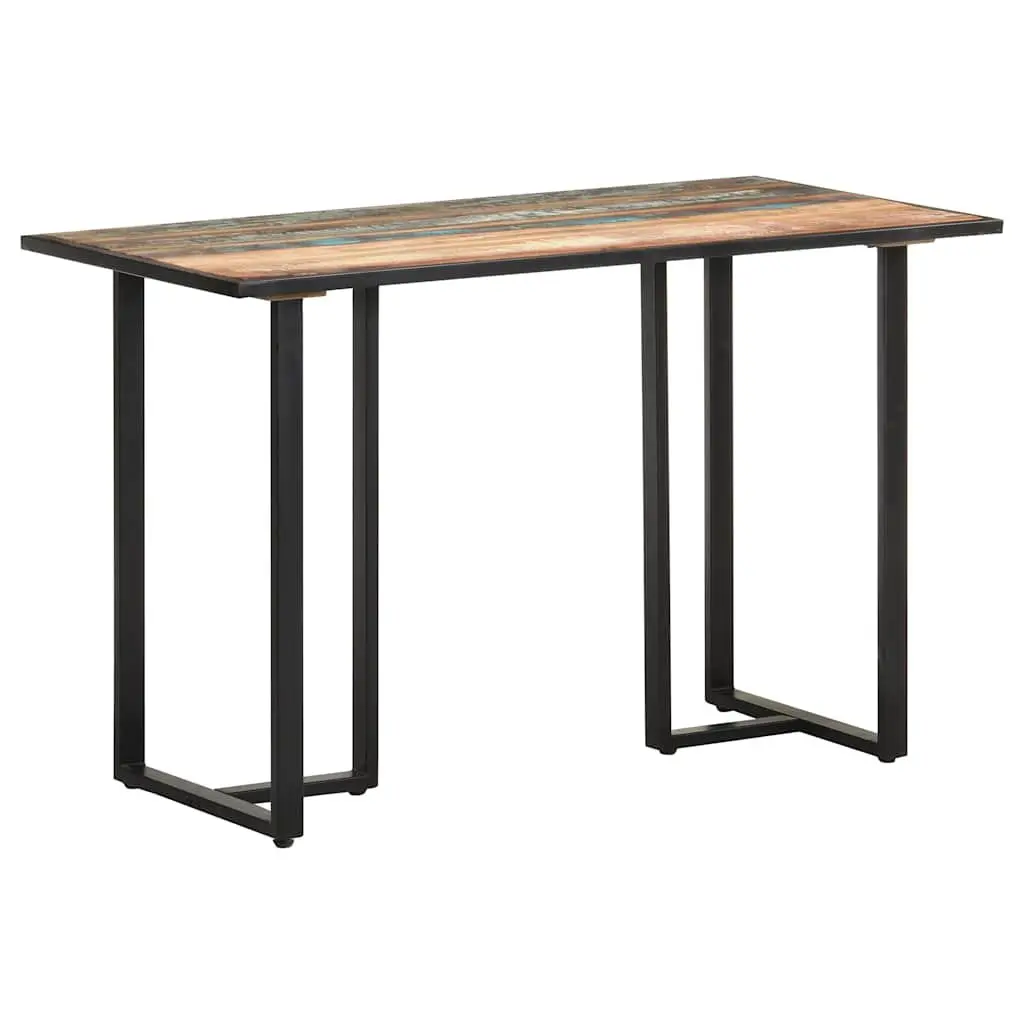 Dining Table Solid Reclaimed Wood 120 cm Multicolour Industrial Style