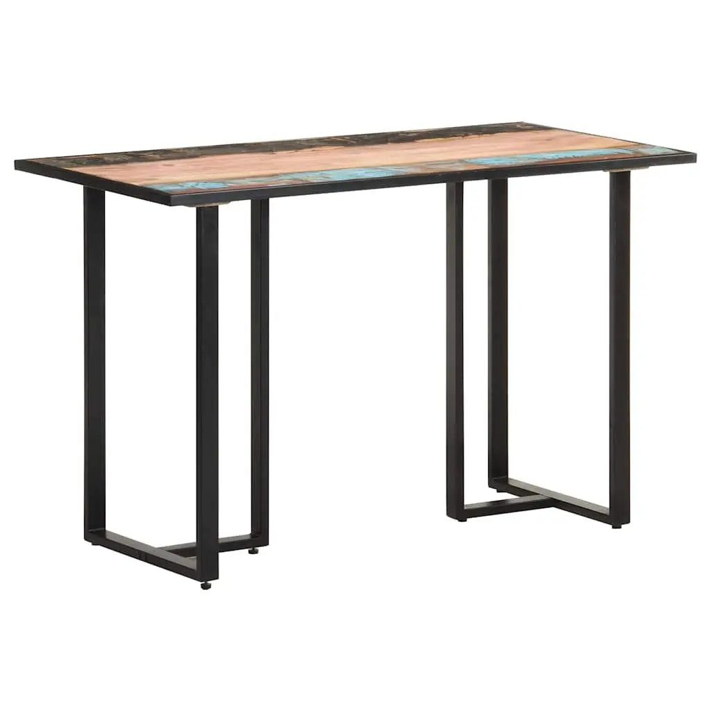 Dining Table Solid Reclaimed Wood 120 cm Multicolour Industrial Style