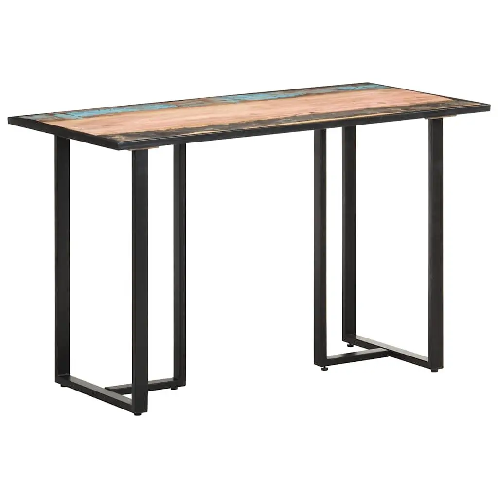 Dining Table Solid Reclaimed Wood 120 cm Multicolour Industrial Style