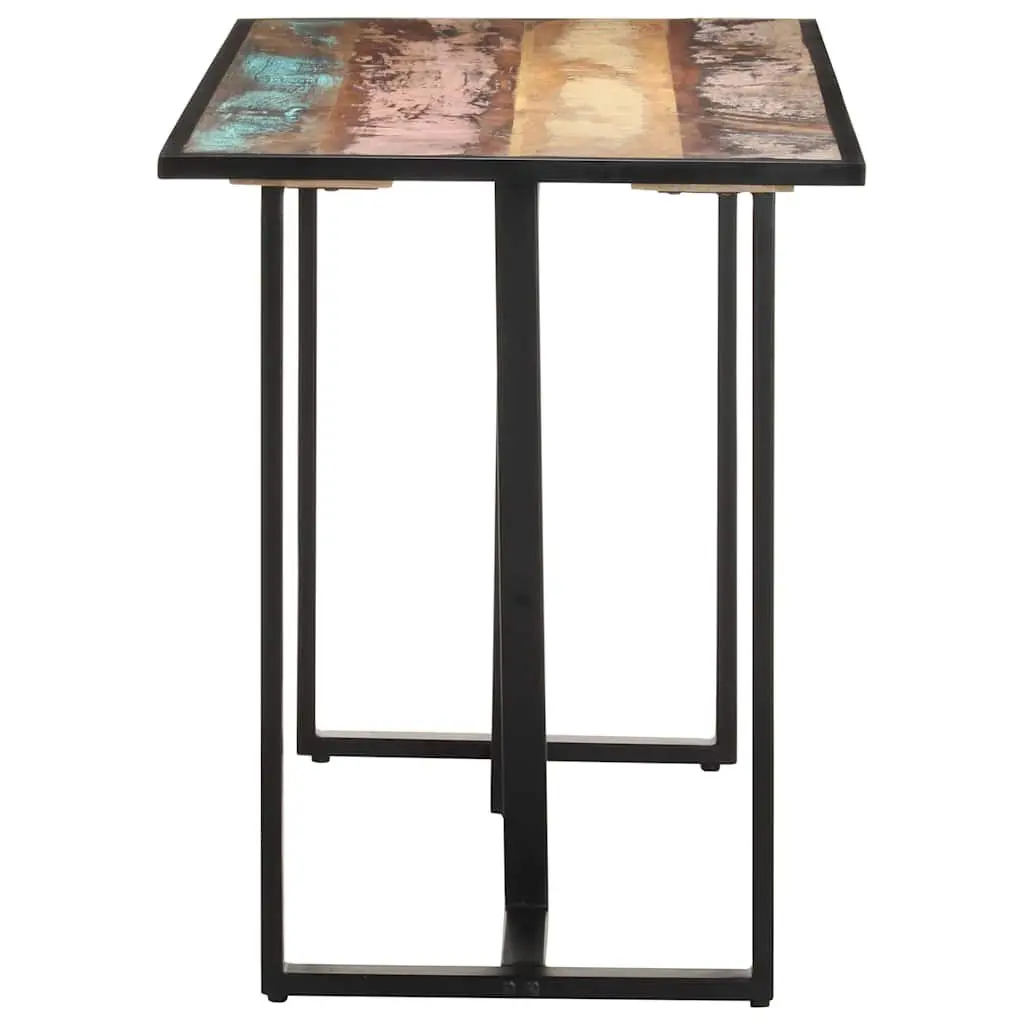 Dining Table Solid Reclaimed Wood 120 cm Multicolour Industrial Style