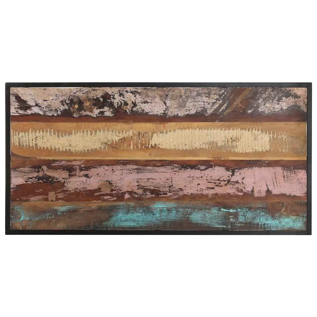 Dining Table Solid Reclaimed Wood 120 cm Multicolour Industrial Style