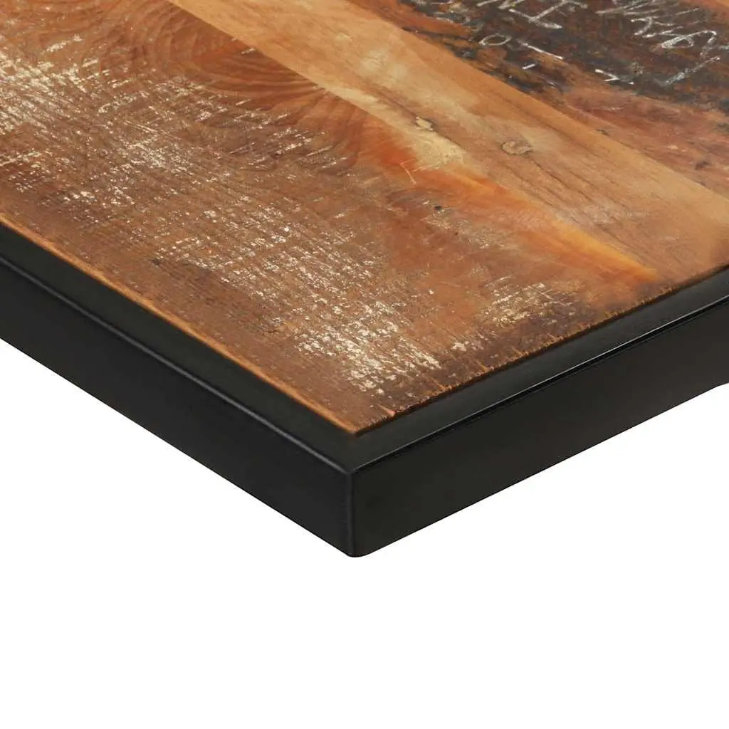 Reclaimed Wood Dining Table 160 cm Industrial Brown Solid Construction
