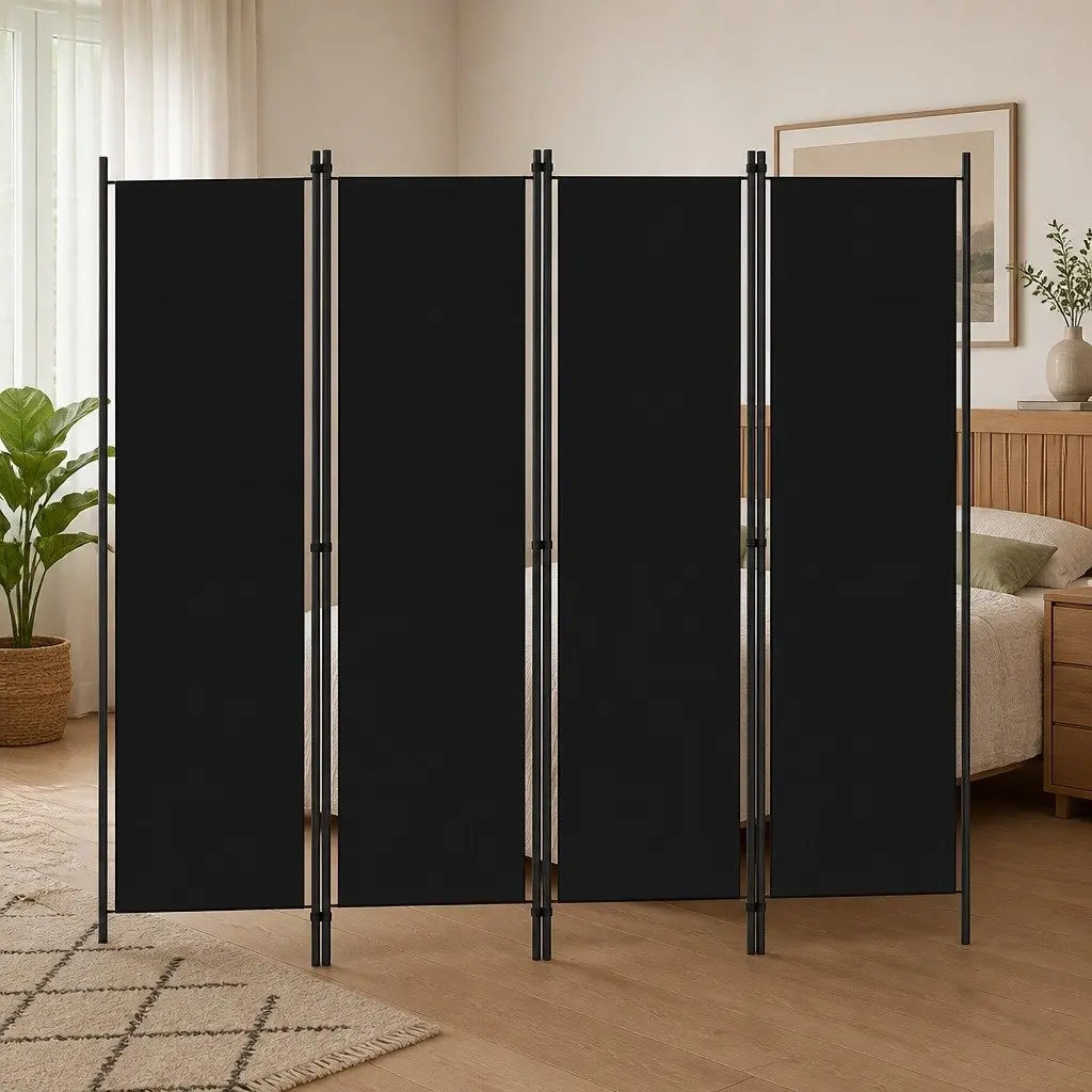 4-Panel Room Divider for Home Use