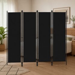 Practical 4-Panel Room Divider for Home Use