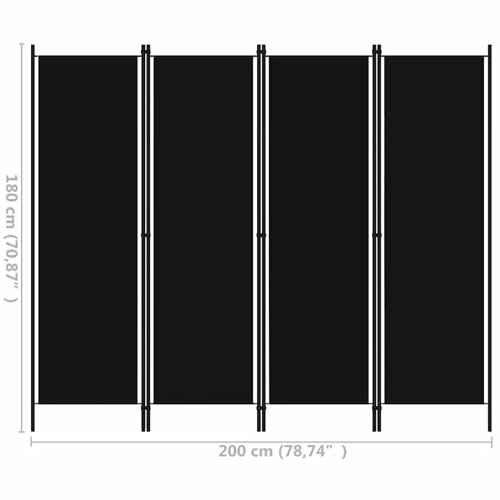 4-Panel Room Divider for Home Use