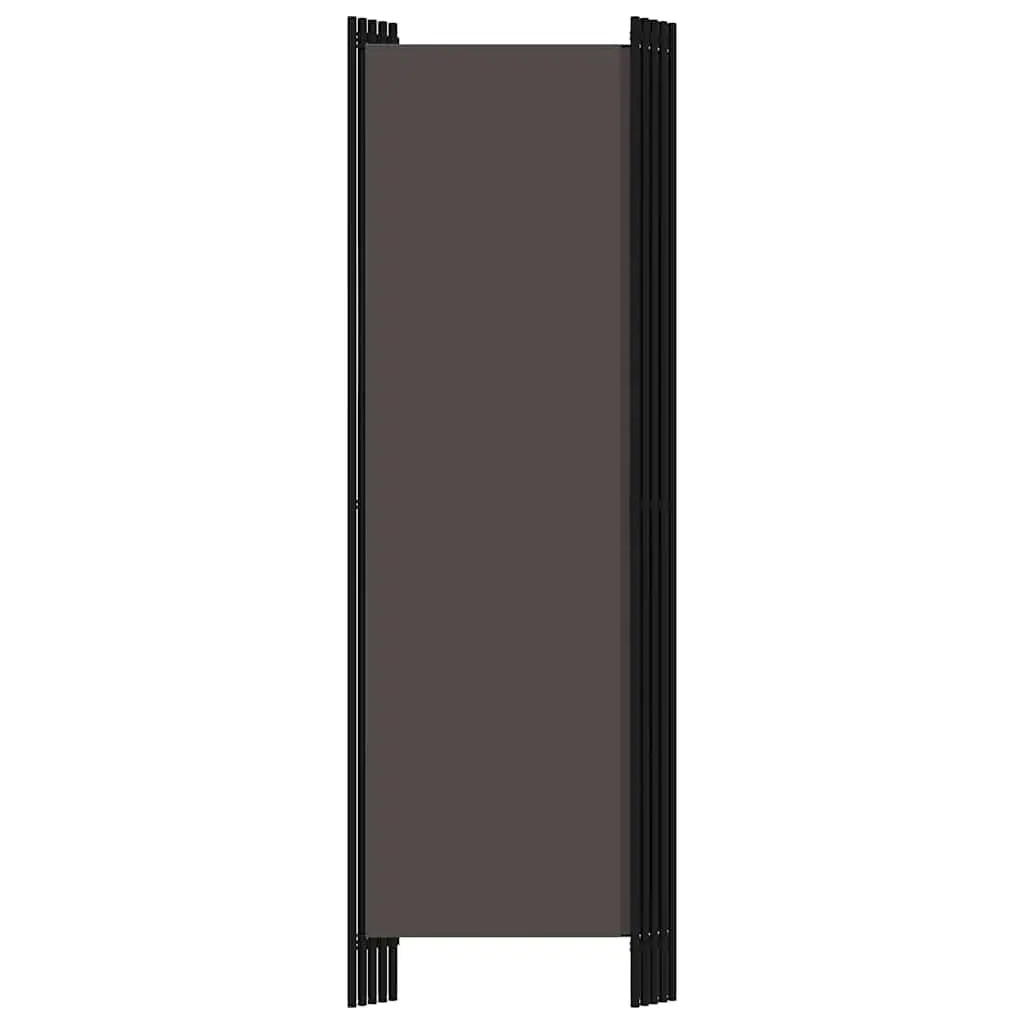 5-Panel Room Divider Powder-Coated Iron 250 x 180 cm Anthracite Folding Privacy Screen