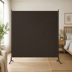 Practical Brown Folding Room Divider for Home Use