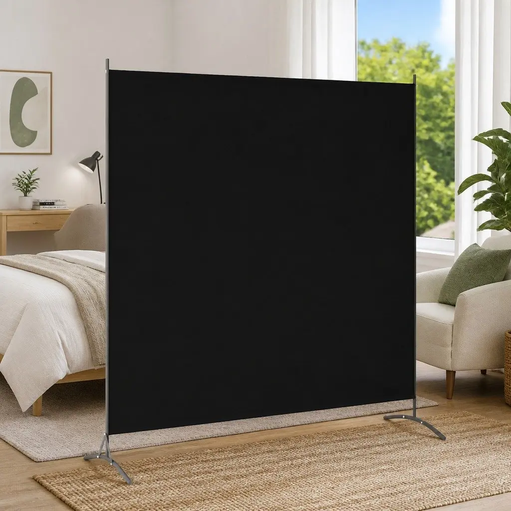 Black Folding Screen for Home and Office Use