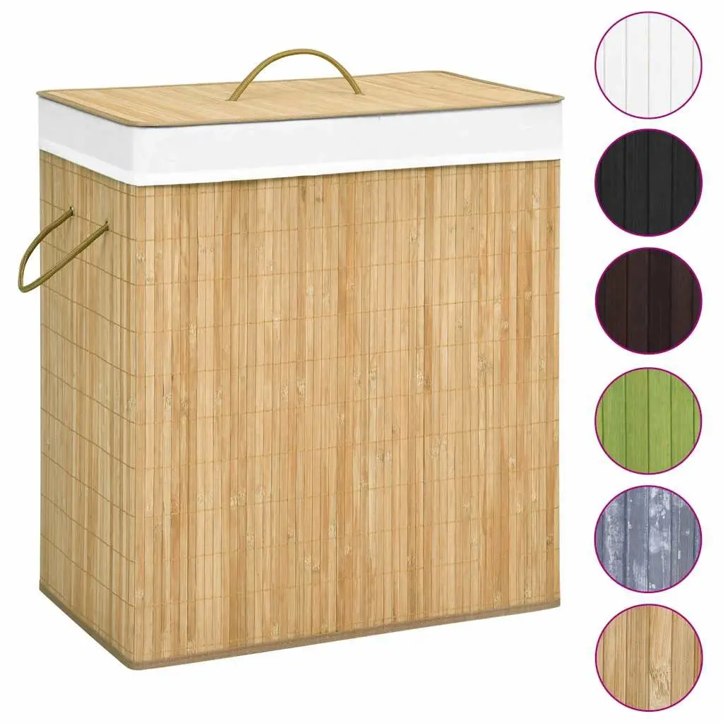 100L Bamboo Laundry Basket for Home Use