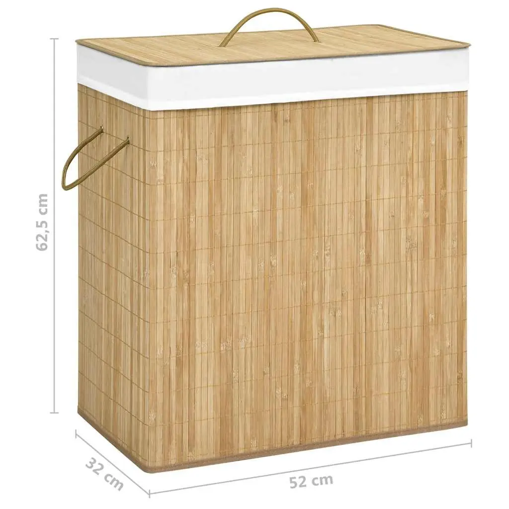 100L Bamboo Laundry Basket for Home Use