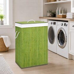 Functional Bamboo Laundry Basket for Home Organization