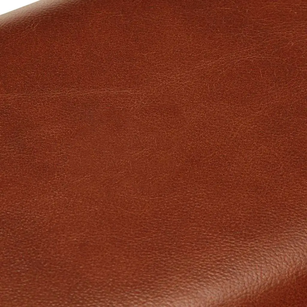 Gym Bok Bench Solid Mango Wood Legs 58 cm Brown Leather Seat Padded