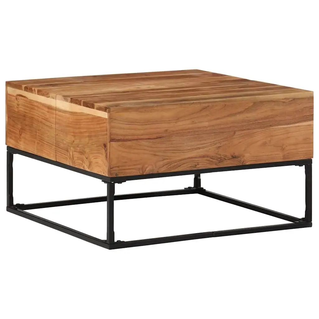 Coffee Table 68x68x41cm Solid Acacia Wood Living Room Accent Furniture Brown