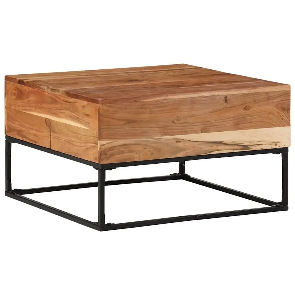Coffee Table 68x68x41cm Solid Acacia Wood Living Room Accent Furniture Brown