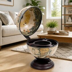Practical Globe Bar Storage Solution for Any Home