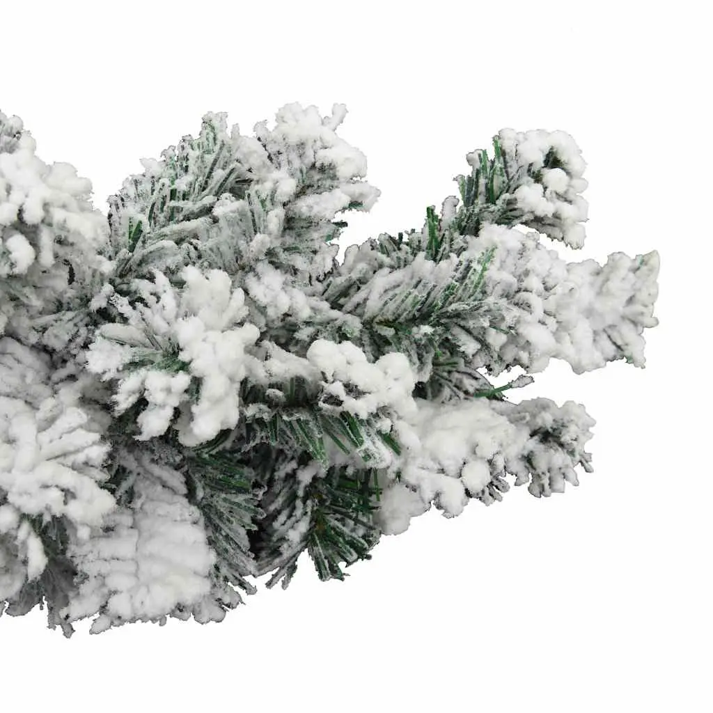 Christmas Garland Flocked Snow 10m Green PVC Indoor Outdoor Decoration