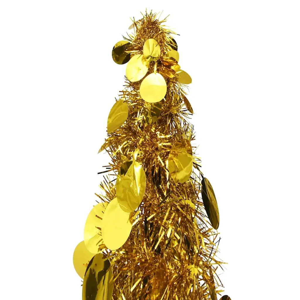 Gold Pop-Up Christmas Tree for Seasonal Use