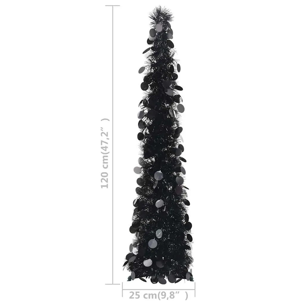 120cm Black Christmas Tree for Home Use