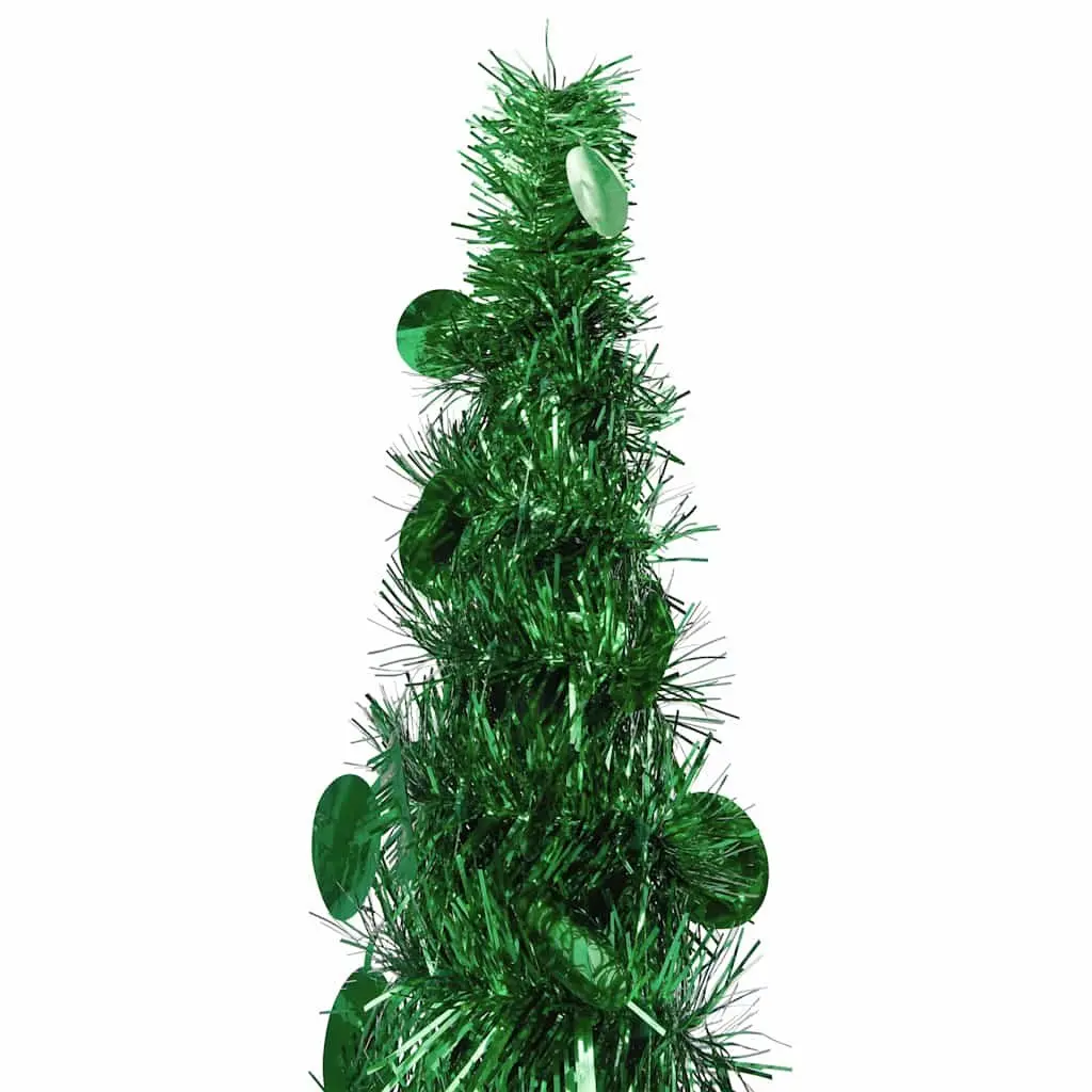 Pop-up Artificial Christmas Tree Green 180cm Lightweight Collapsible Holiday