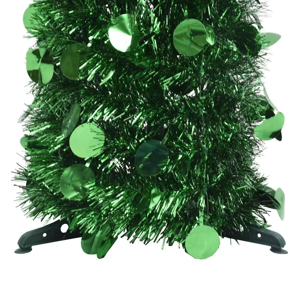 Pop-up Artificial Christmas Tree Green 180cm Lightweight Collapsible Holiday
