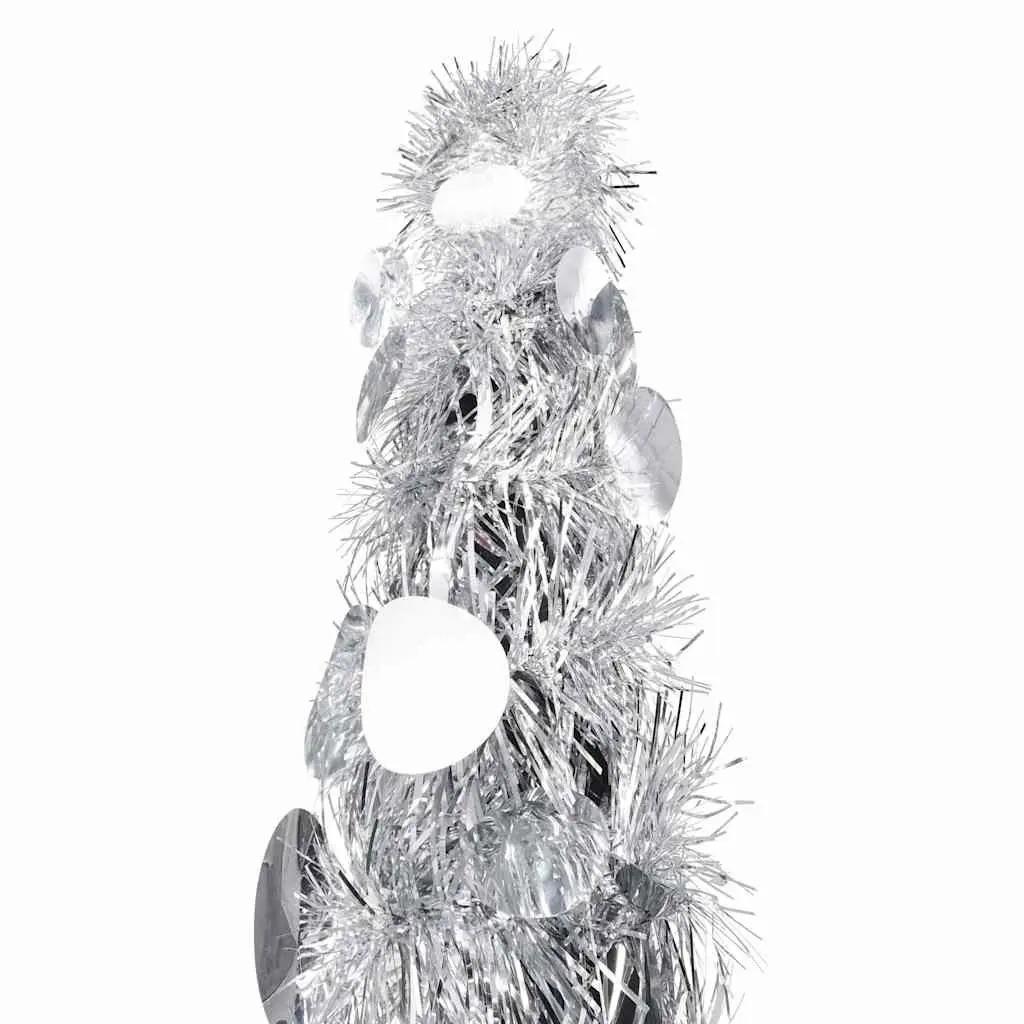 180 cm Collapsible Silver Christmas Tree