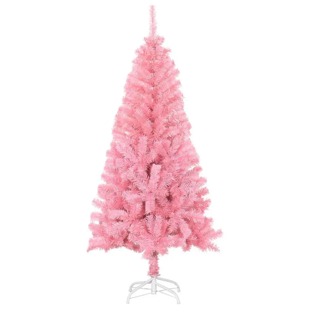 Artificial Christmas Tree PVC 150cm Pink with Stand