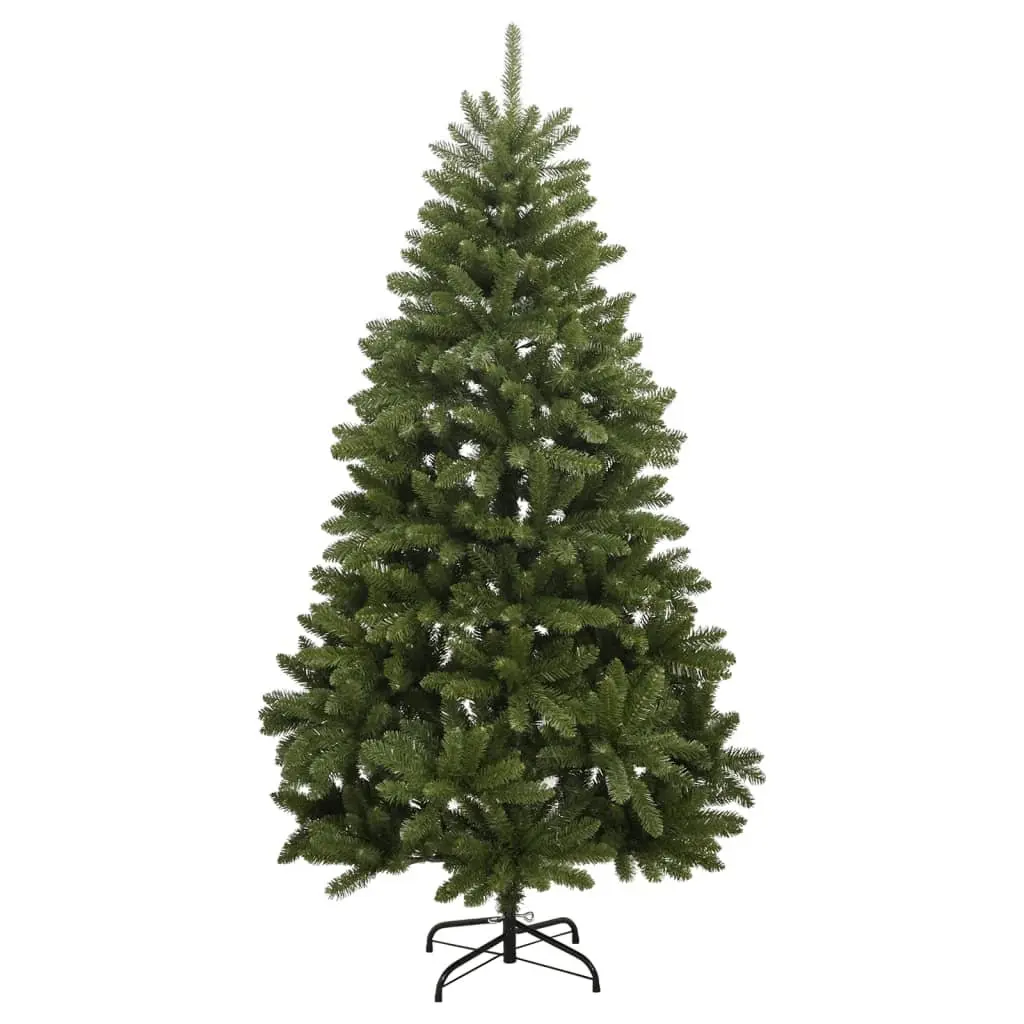 Artificial Hinged Christmas Tree Green 210cm with 300 LEDs and 8 Lighting Modes