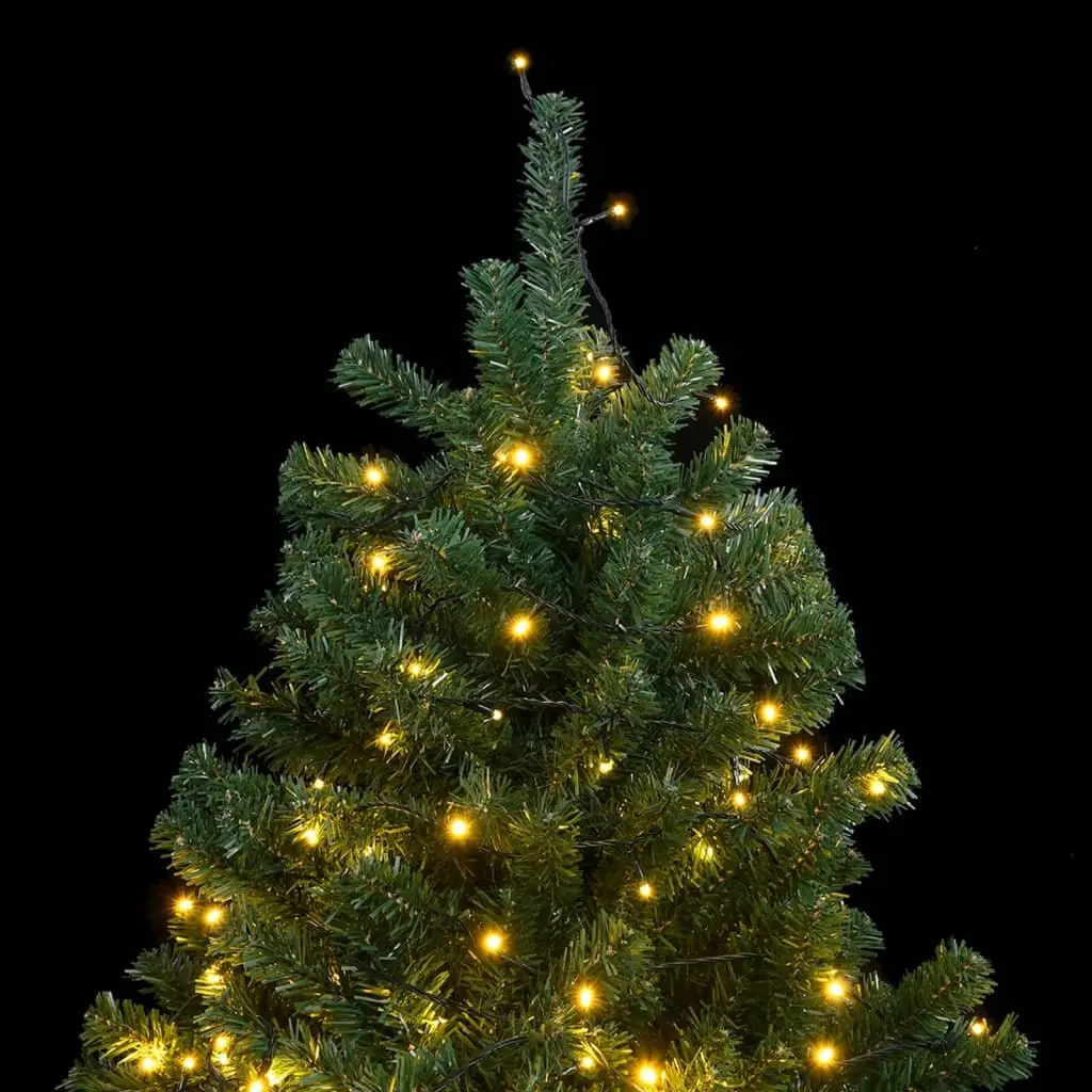Artificial Hinged Christmas Tree Green 210cm with 300 LEDs and 8 Lighting Modes