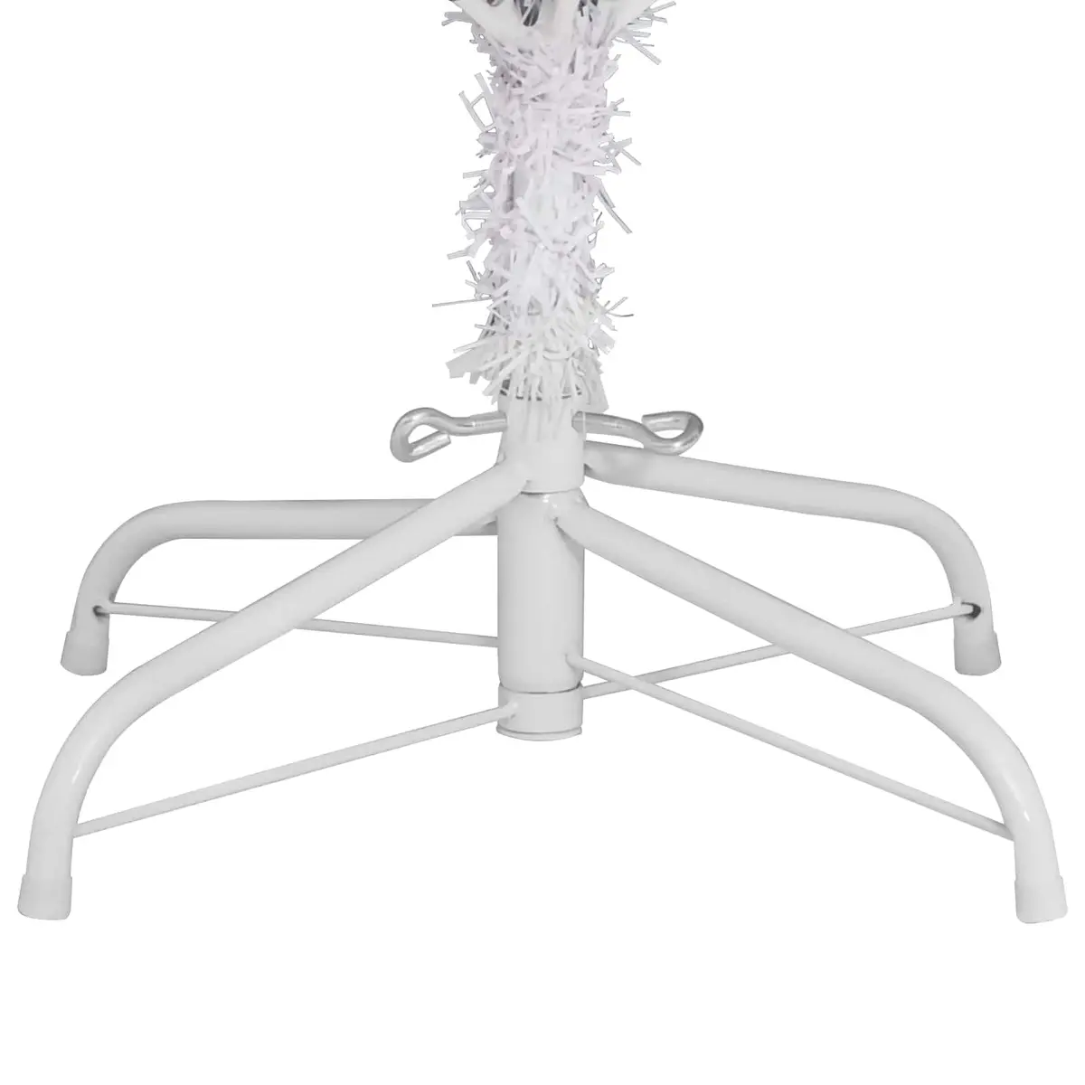 Artificial Christmas Tree White 180cm Hinged Branches Holiday Seasonal