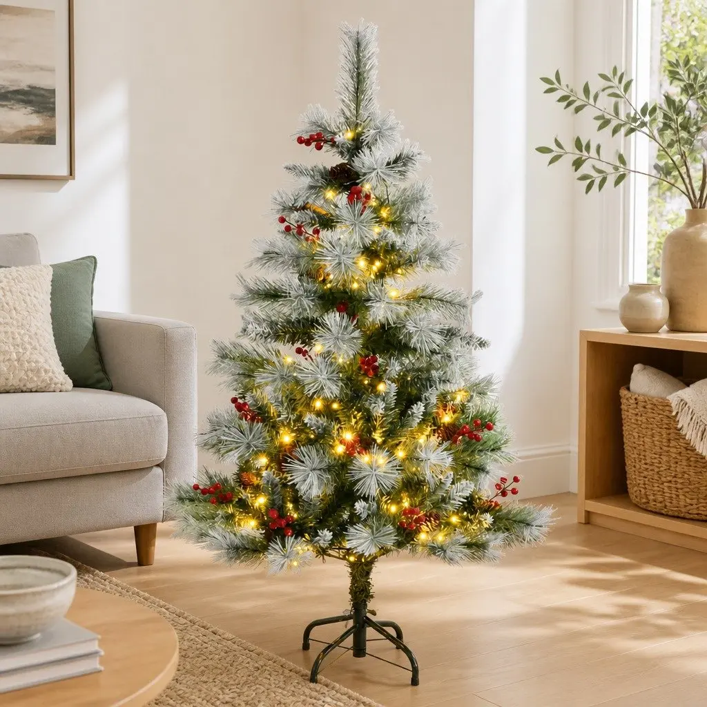 120cm Hinged Christmas Tree for Holiday Cheer