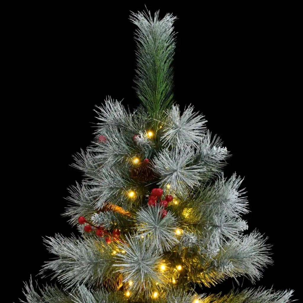 Artificial Hinged Christmas Tree 150cm Green with 150 LEDs and 8 Lighting Modes