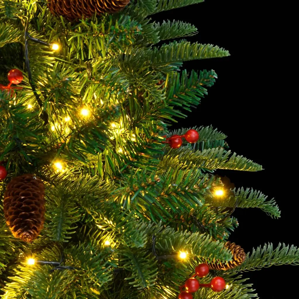 Artificial Christmas Tree Hinged 150cm Green PE Tips with 150 LEDs