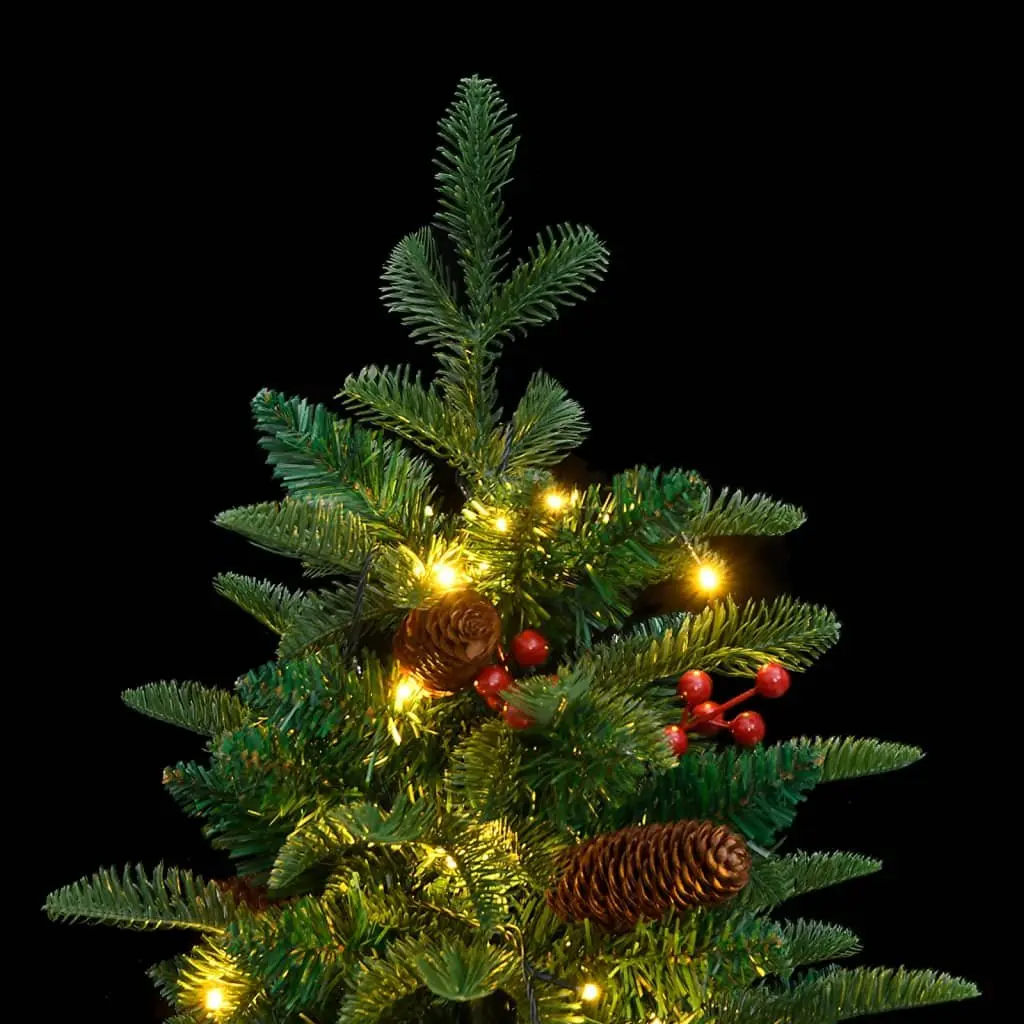 Artificial Christmas Tree Hinged 150cm Green PE Tips with 150 LEDs