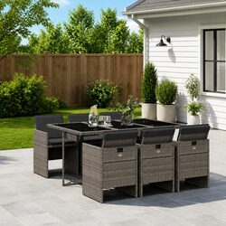 Practical 7-Piece Dining Set for Your Patio