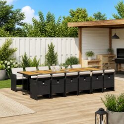 Practical 13-Piece Garden Dining Set for Outdoor Use