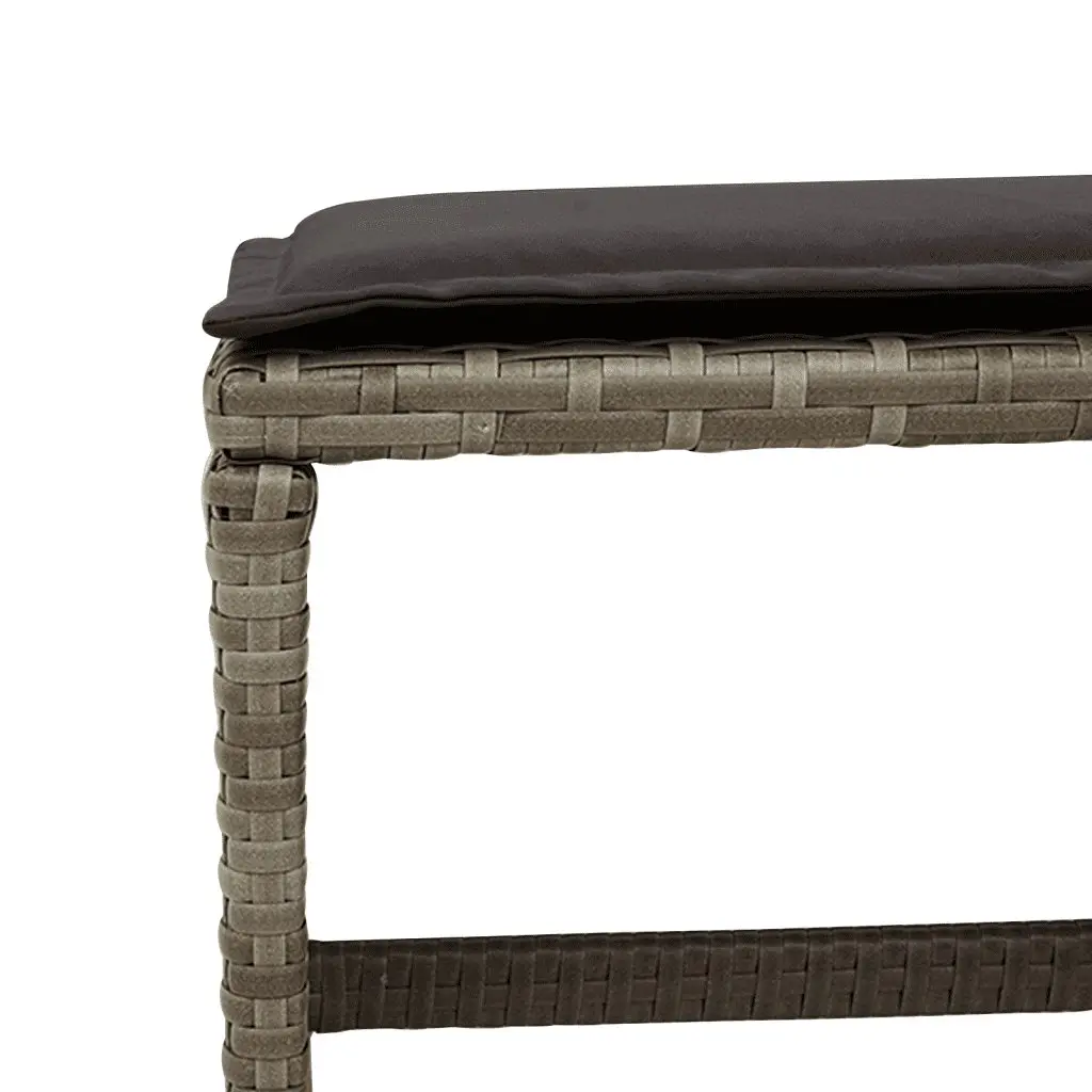 9 Piece Outdoor Dining Set Grey Poly Rattan Chairs Table Patio Furniture