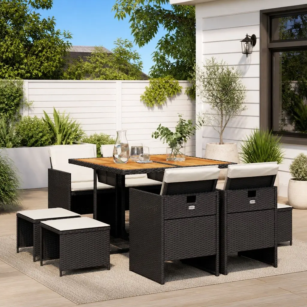 9 Piece Dining Set for Outdoor Gatherings
