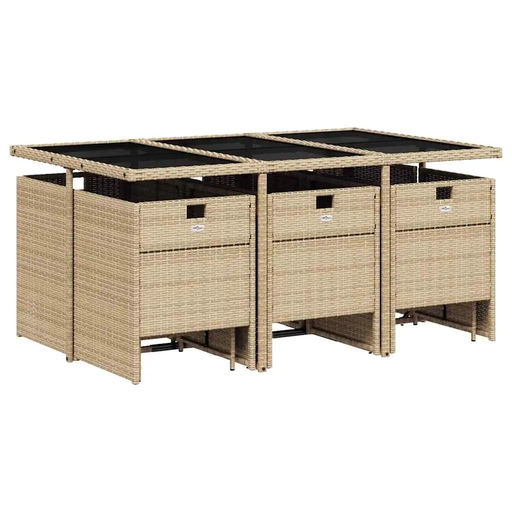 11-Piece Garden Dining Set with Cushions